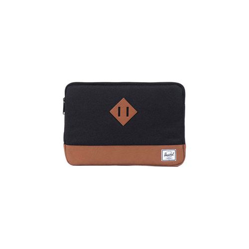 Borsa Computer Heritage Sleeve for MacBook Black/Tan PU - 12'' - Herschel - Modalova