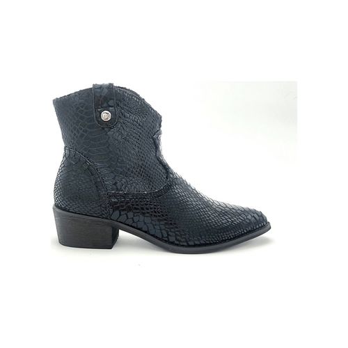 Stivaletti bottines Anna-Lou noir serpent - Les Petites Bombes - Modalova