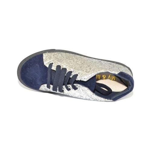 Sneakers basse Sneakers casual bassa donna con laterali glitter argento fo - Malu Shoes - Modalova