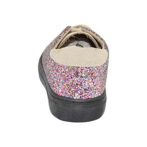 Sneakers basse Sneakers casual bassa donna con laterali glitter rosa fon - Malu Shoes - Modalova