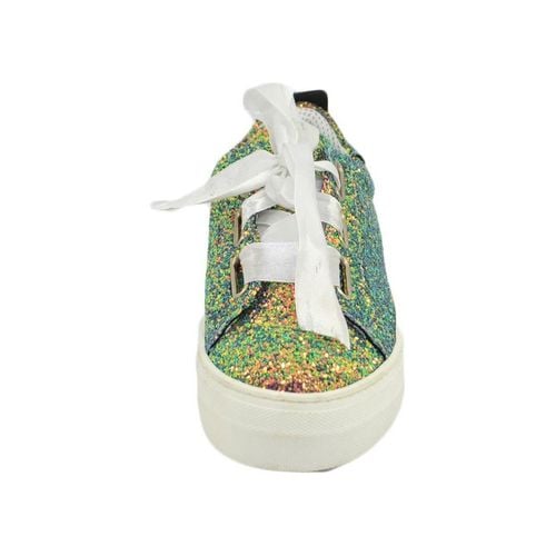 Sneakers basse Sneaker donna glitterata effetto sirena vera pelle chiusura nas - Malu Shoes - Modalova