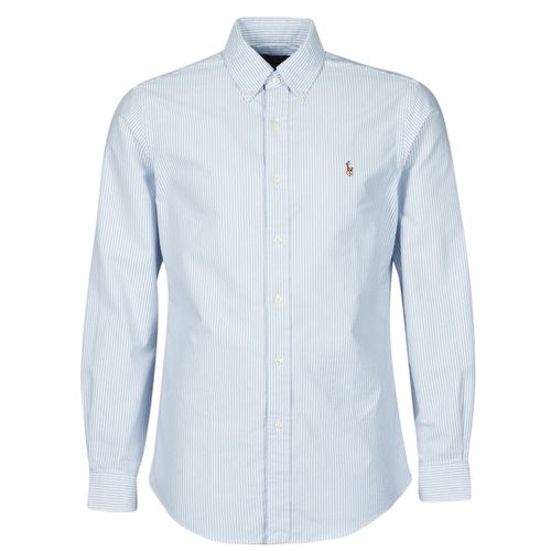 Camicia a maniche lunghe CHEMISE AJUSTEE EN OXFORD COL BOUTONNE LOGO PONY PLAYER MULTICO - Polo ralph lauren - Modalova