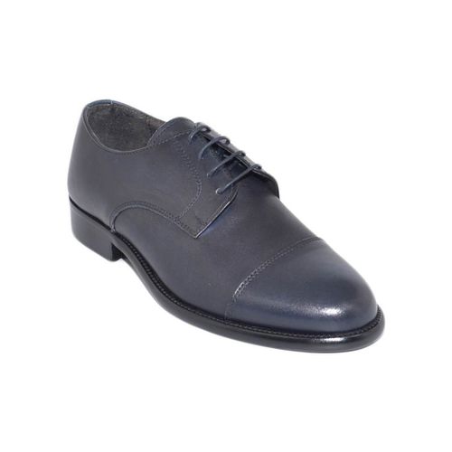 Classiche basse Scarpe uomo stringate mezza punta vera pelle nappa made in - Malu Shoes - Modalova