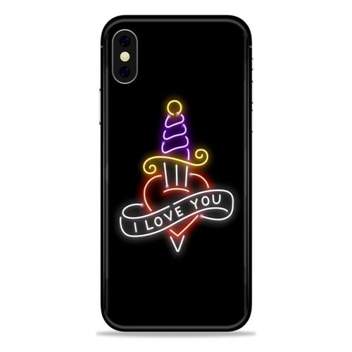 Fodera cellulare Cover Neon Tattoo Per iPhone X XS BENBJ - Benjamins - Modalova