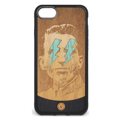 Fodera cellulare Cover Wood Lightning Blue iPhone 8 7 RCA - Recreate - Modalova