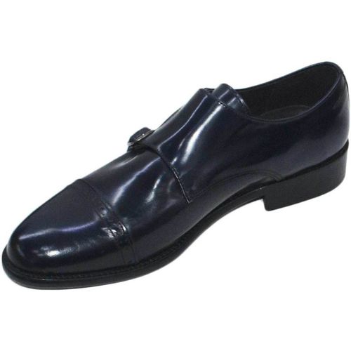 Classiche basse Scarpe classiche due fibbie abrasivato fondo cuoio vera pel - Malu Shoes - Modalova