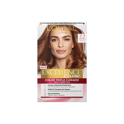 Tinta Excellence Creme Dye 7.7-iced Caramel - L'oréal - Modalova