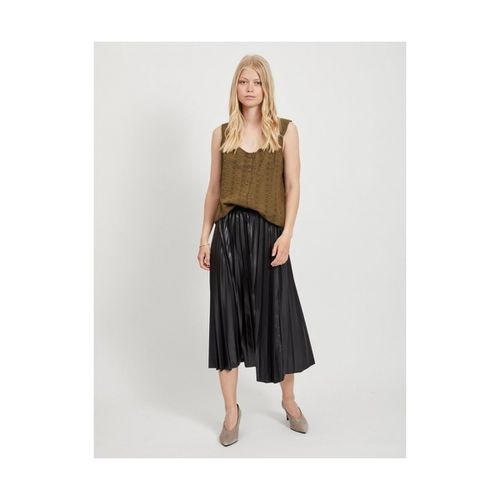 Gonna Nitban Midi Skirt - Black - Vila - Modalova