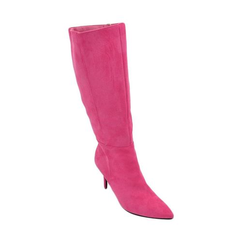 Stivali Stivale alto donna fucsia in ecopelle scamosciato morbido al po - Malu Shoes - Modalova