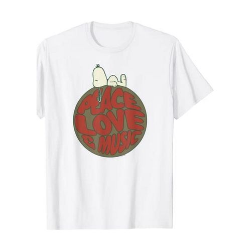 T-shirts a maniche lunghe Far Out Peace Love And Music - Peanuts - Modalova