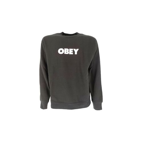 Felpa Maglia Bold Crew Uomo Black - Obey - Modalova