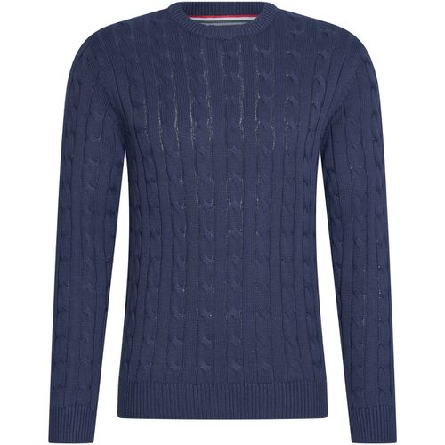 Felpa Cable Pullover Navy - Cappuccino Italia - Modalova