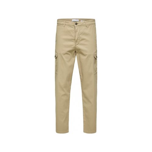 Pantaloni Slim Tapered Wick 172 Cargo Pants - Chinchilla - Selected - Modalova