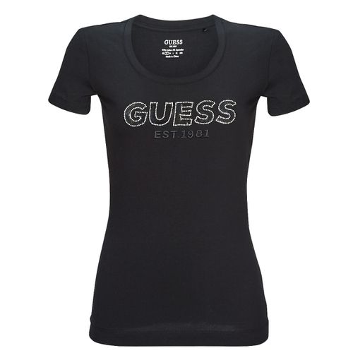 T-shirt Guess SS RN MESH LOGO TEE - Guess - Modalova