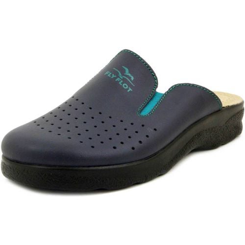 Pantofole Ciabatte Donna in Pelle, Sanitarie-371B - Fly flot - Modalova