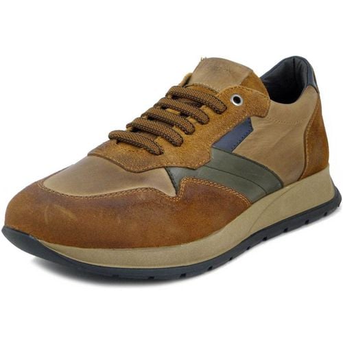 Sneakers Sneaker Uomo Casual in Pelle, Sottopiede Estraibile-730CU - Exton - Modalova