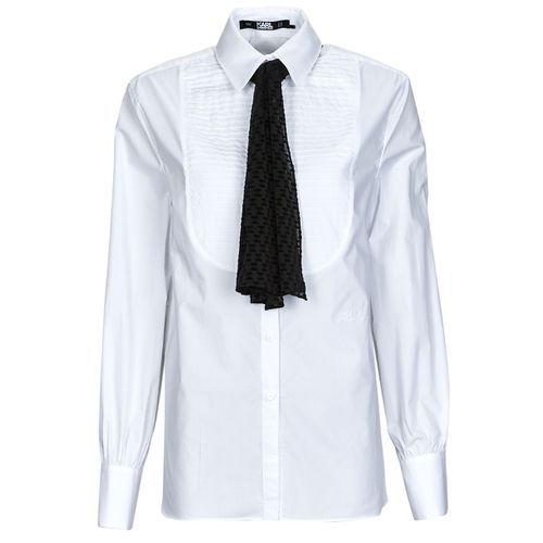 Camicia BIB SHIRT W/ MONOGRAM NECKTIE - Karl Lagerfeld - Modalova