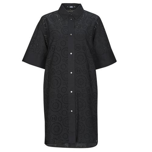 Abito corto BRODERIE ANGLAISE SHIRTDRESS - Karl Lagerfeld - Modalova