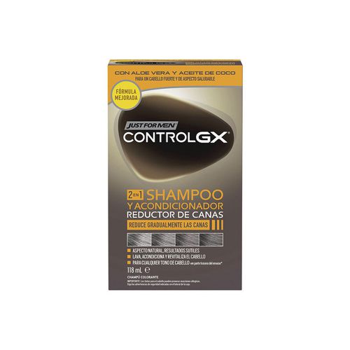 Shampoo Control Gx Champú Reductor De Canas Con Acondicionador - Just For Men - Modalova