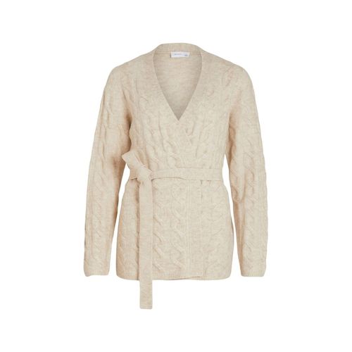 Mantella Cardigan Ella L/S - Super Light Natural Melange - Vila - Modalova