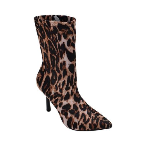 Tronchetti Tronchetto stivaletto animalier maculato donna in lycra effetto - Malu Shoes - Modalova