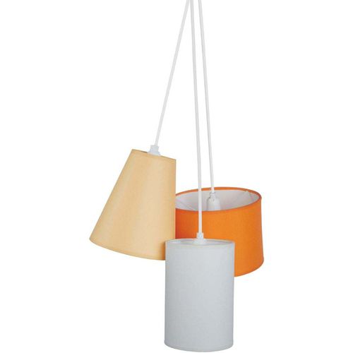 Lampadari, sospensioni e plafoniere Lampada da Soffitto tondo stoffa , crema, arancio - Tosel - Modalova