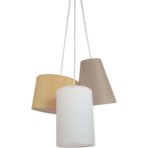 Lampadari, sospensioni e plafoniere Lampada da Soffitto tondo stoffa , crema, arancio - Tosel - Modalova