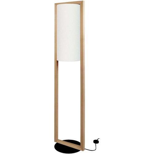 Lampade da terra Lampada da terra rettangolare legno scuro e bianco - Tosel - Modalova