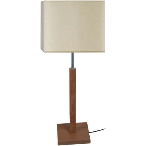 Lampade d’ufficio lampada da comodino cuadrado legno scuro e crema - Tosel - Modalova