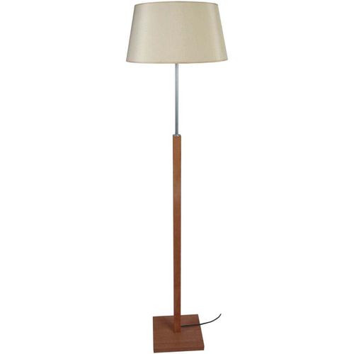 Lampade da terra Lampada da terra cuadrado legno scuro e crema - Tosel - Modalova