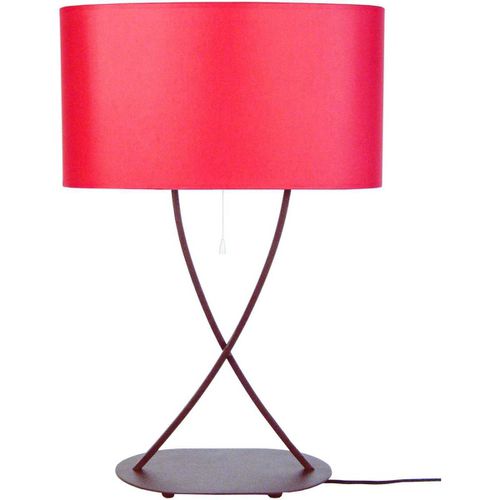 Lampade d’ufficio lampada da soggiorno rettangolare metallo e rosso - Tosel - Modalova