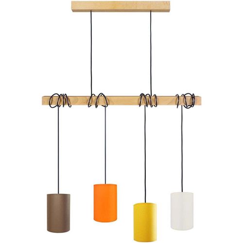 Lampadari, sospensioni e plafoniere Lampada da Soffitto tondo legno naturale e multicolore - Tosel - Modalova