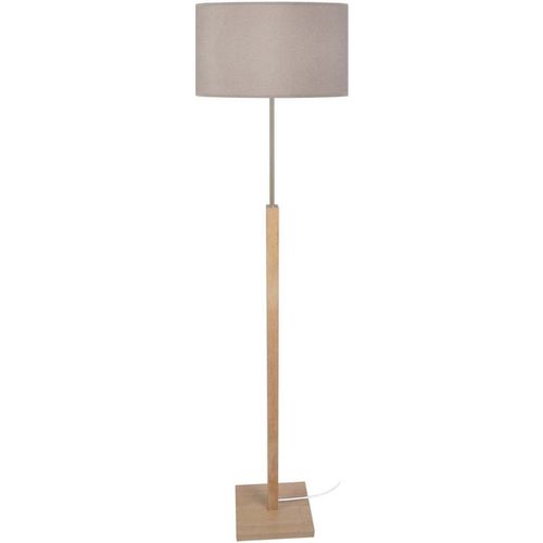 Lampade da terra Lampada da terra cuadrado legno naturale e taupe - Tosel - Modalova