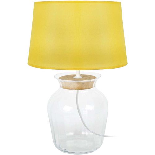 Lampade d’ufficio Lampada da tavolo tondo sughero transparente e giallo - Tosel - Modalova