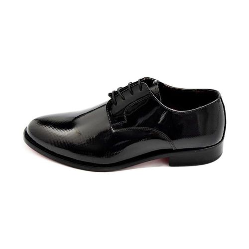 Classiche basse Scarpe uomo stringate classiche vernice puntinato made in - Malu Shoes - Modalova