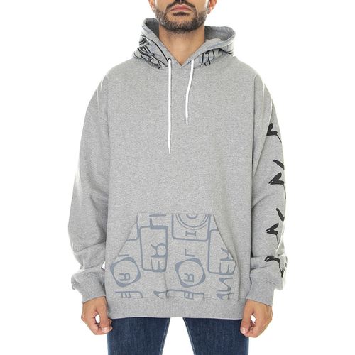 Felpa Inner Melange Hoodie Light Grey - Iuter - Modalova