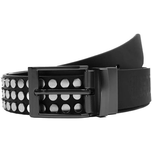 Cintura Belt Iron Studs Leather Black - Wasted Paris - Modalova