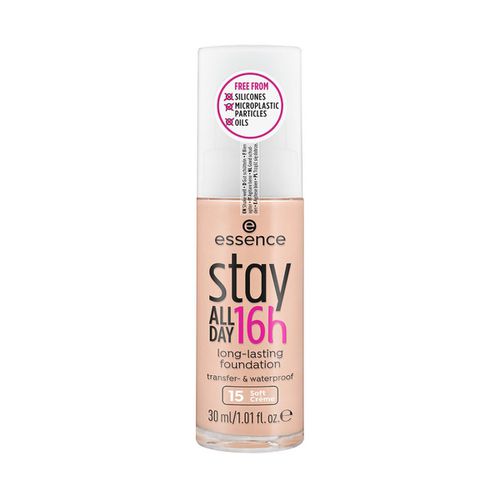 Fondotinta & primer Stay All Day 16H Longlasting Foundation - 15 Soft Creme - Essence - Modalova