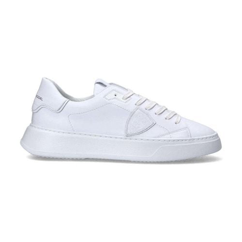 Sneakers Sneaker Temple pelle bianca - Philippe Model - Modalova