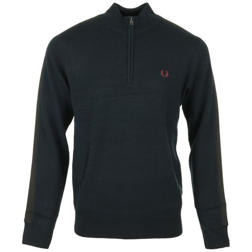 Maglione Striped Trim Half Zip Jumper - Fred perry - Modalova