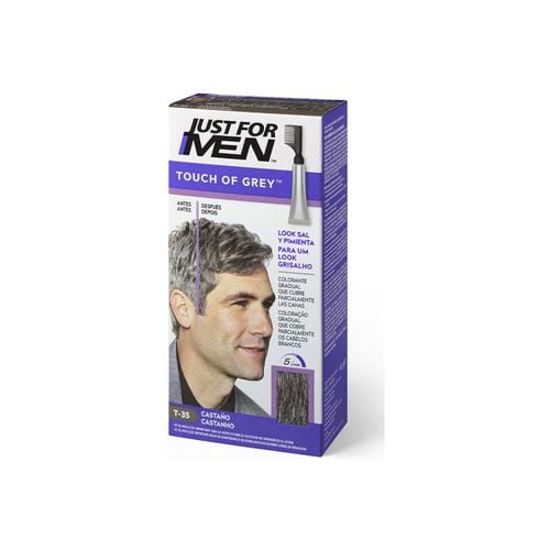 Tinta Touch Of Grey Colorante Gradual castaño 40 Gr - Just For Men - Modalova