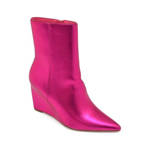 Tronchetti Tronchetto stivaletto fucsia donna ecopelle effetto calzino con - Malu Shoes - Modalova