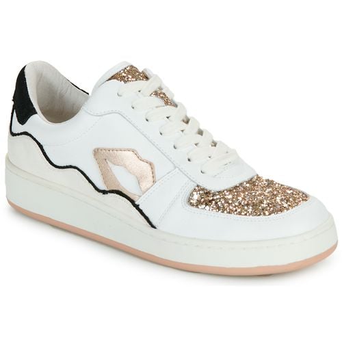 Sneakers basse LOULOU BLANC ROSE GOLD GLITTER - Bons baisers de Paname - Modalova