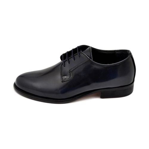 Classiche basse Scarpa classica uomo stringata liscia in vera pelle abrasiva bl - Malu Shoes - Modalova