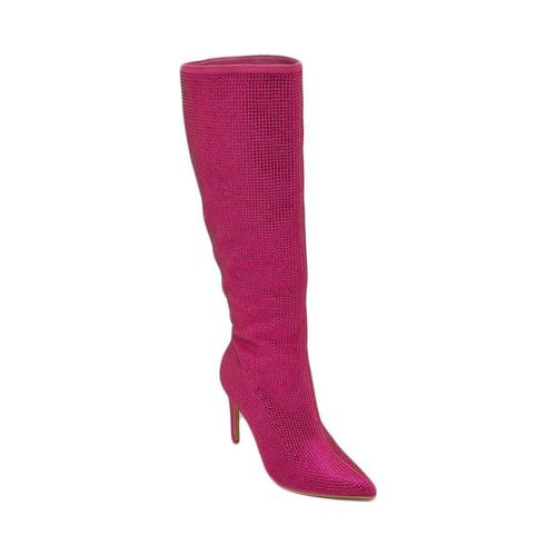 Stivali Stivale fucsia donna sotto al ginocchio ricoperto di strass tac - Malu Shoes - Modalova