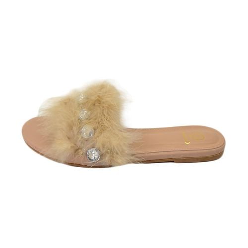 Scarpe Pantofoline donna pelliccia peluche pelo con applicazioni - Malu Shoes - Modalova