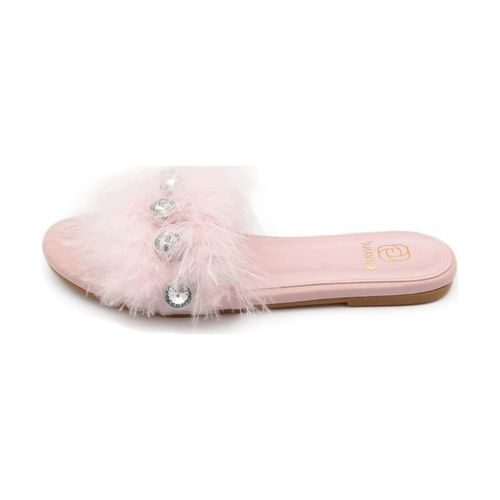 Scarpe Pantofoline donna pelliccia peluche pelo con applicazioni - Malu Shoes - Modalova