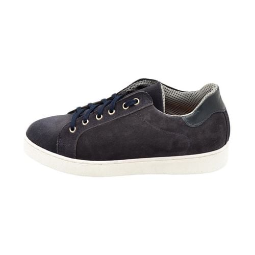 Sneakers Scarpe sneakers basse uomo in vera pelle scamosciata fondo - Malu Shoes - Modalova