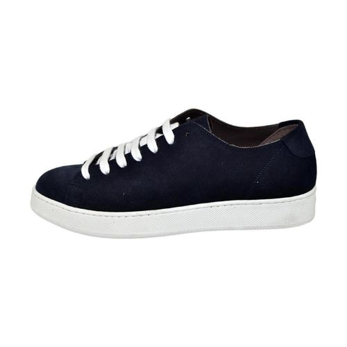 Sneakers Sneakers bassa uomo in vera pelle scamosciata lacci gomma b - Malu Shoes - Modalova