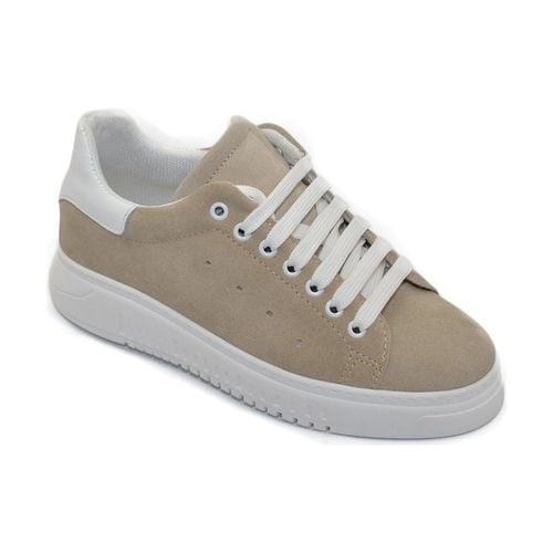 Sneakers Sneakers uomo bassa vera pelle scamosciato bicolore con f - Malu Shoes - Modalova